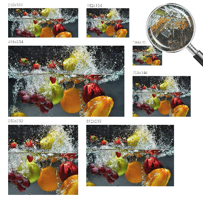 Peel and stick wall mural Fruit in water