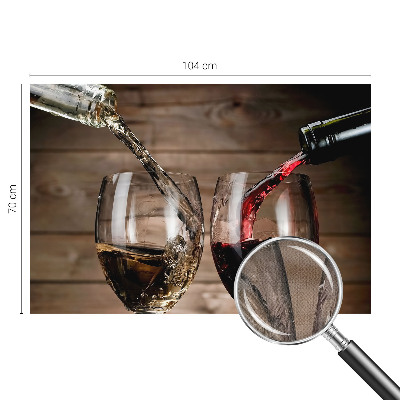 Baby room wall mural with a playful glasses of wine illustration suitable for nurseries