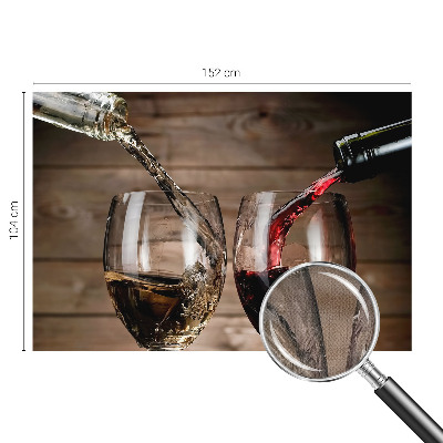 Baby room wall mural with a playful glasses of wine illustration suitable for nurseries