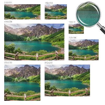 3D wall mural featuring a mountain landscape