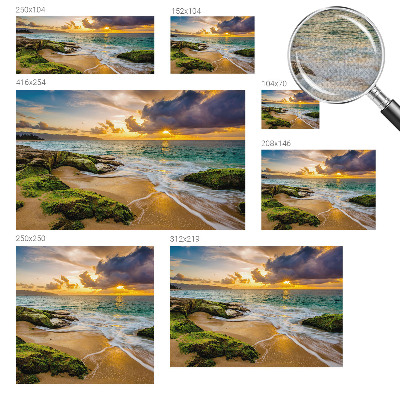 Baby room wall mural with a maritime harmony design