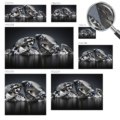 Peel and stick wallpaper mural Crystal beauty