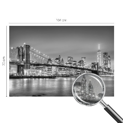 Removable wall mural featuring the Metropolis Bridge design
