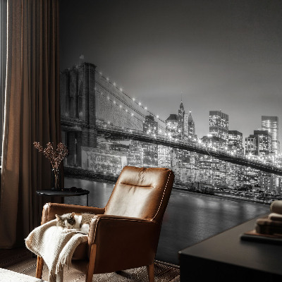 Removable wall mural featuring the Metropolis Bridge design