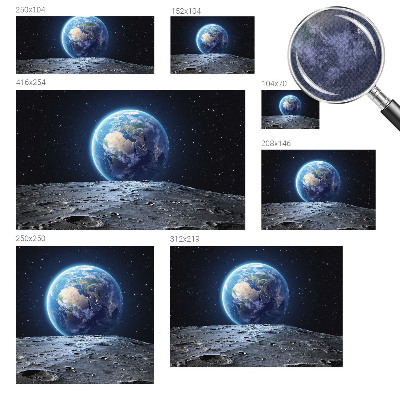 Peel and stick wall mural for living room with a cosmic panorama design