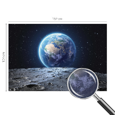 Peel and stick wall mural for living room with a cosmic panorama design