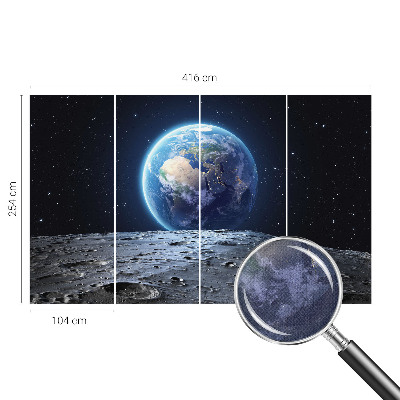Peel and stick wall mural for living room Cosmic panorama