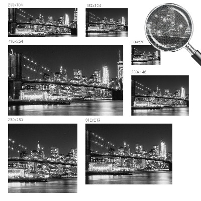 Peel and stick wall mural for bedroom with a night panorama design