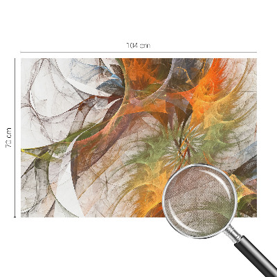 3D photo wallpaper mural with an abstract kaleidoscope design