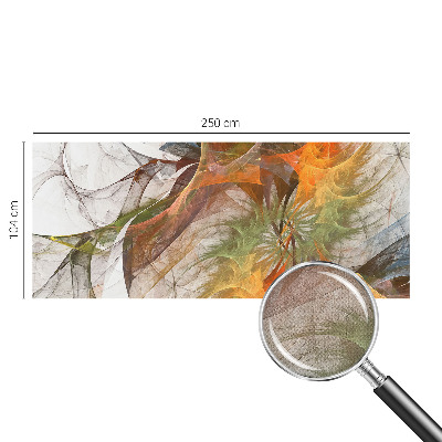 3D photo wallpaper mural with an abstract kaleidoscope design
