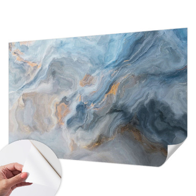 Nursery wall mural with colorful abstract shapes for a child's room