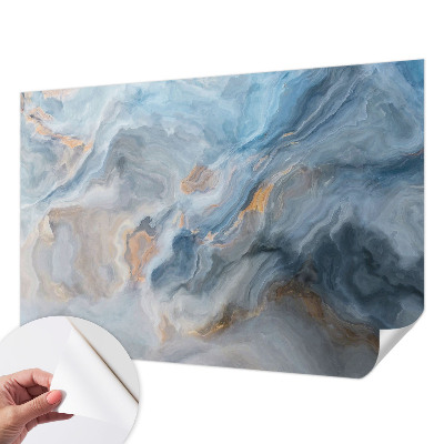 Nursery wall mural with colorful abstract shapes for a child's room