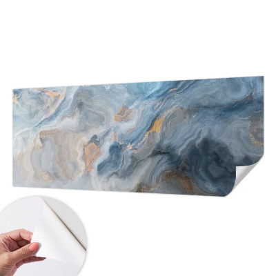 Nursery wall mural with colorful abstract shapes for a child's room