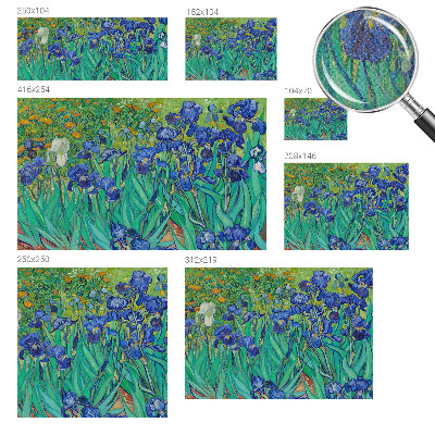 Baby room wall mural with a garden flowers design