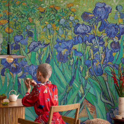 Baby room wall mural Garden flowers