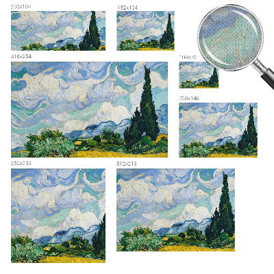 Children's wall mural Expressive clouds