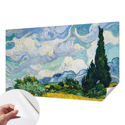 Children's wall mural Expressive clouds