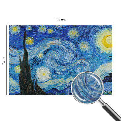 Peel and stick wallpaper mural with a night sky design