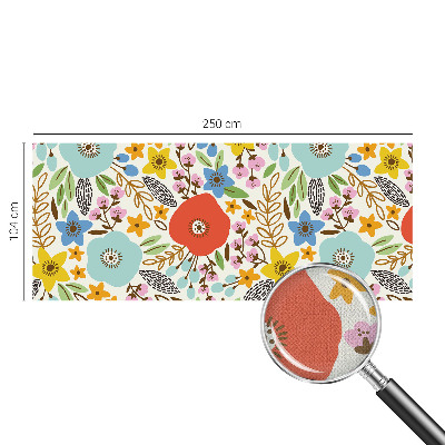 Removable wall mural wallpaper Floral pattern