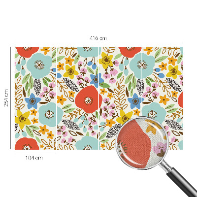 Removable wall mural wallpaper Floral pattern