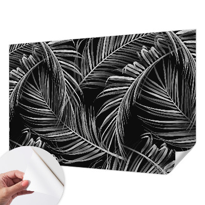 Removable wall mural with an exotic pattern