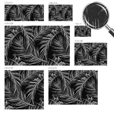 Removable wall mural with an exotic pattern