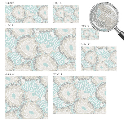 Peel and stick wall mural for kids' room with abstract patterns