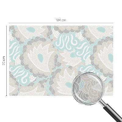 Peel and stick wall mural for kids' room with abstract patterns