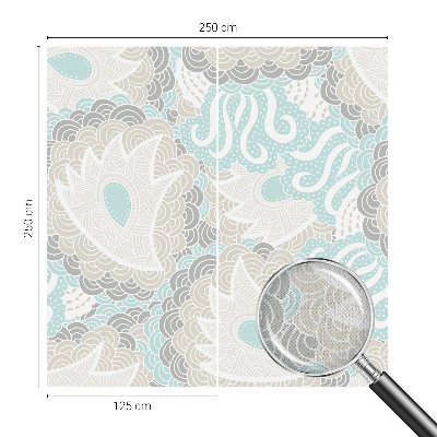 Peel and stick wall mural for kids' room with abstract patterns