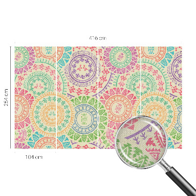 3D wall mural Colorful mandalas