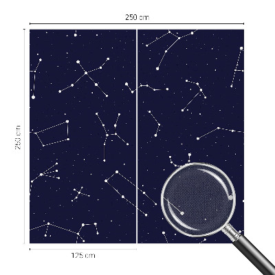 3D photo wallpaper mural with an astro sky design