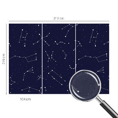 3D photo wallpaper mural with an astro sky design