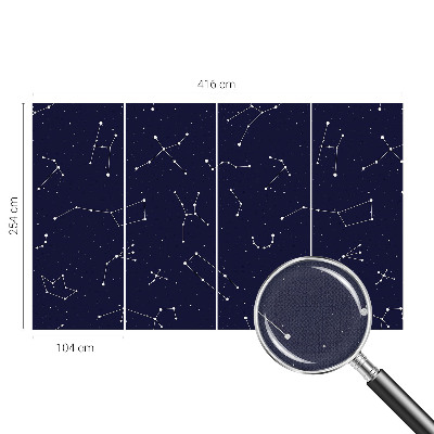 3D photo wallpaper mural with an astro sky design