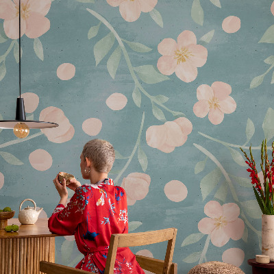 Children's wall mural Floral elegance