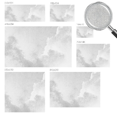 Baby room wall mural Subtle clouds