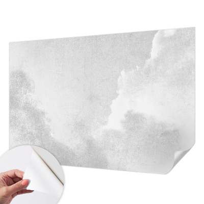 Baby room wall mural Subtle clouds