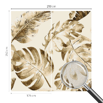 Peel and stick wall mural with an exotic flora design
