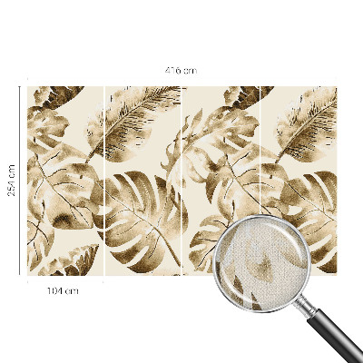 Peel and stick wall mural with an exotic flora design