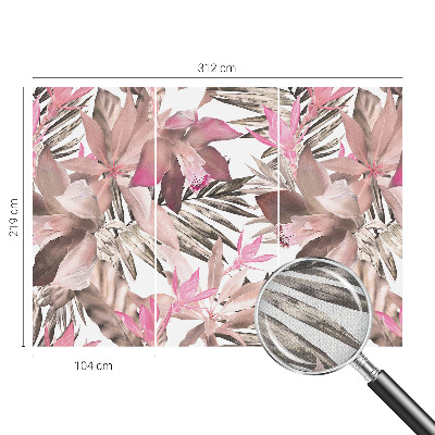 Self-adhesive photo wallpaper with an exotic flower design