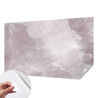 Stick-on wall mural with a purple abstract design