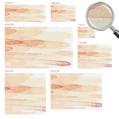 Peel and stick wall mural with pastel brushstroke design for the living room