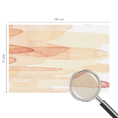 Peel and stick wall mural with pastel brushstroke design for the living room