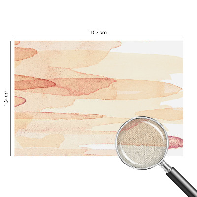 Peel and stick wall mural with pastel brushstroke design for the living room