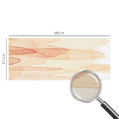 Peel and stick wall mural with pastel brushstroke design for the living room