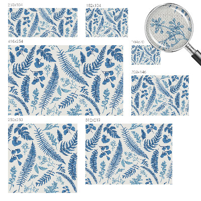 Peel and stick wall mural for bedroom with botanical patterns