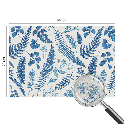 Peel and stick wall mural for bedroom with botanical patterns