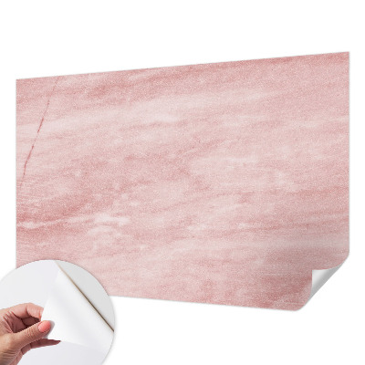 Peel and stick wall mural for kids' room with a marble pattern