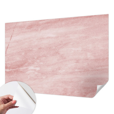 Peel and stick wall mural for kids' room with a marble pattern