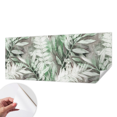 Children's wall mural Watercolor leaves