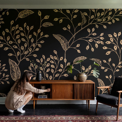 Baby room wall mural Botanical elegance